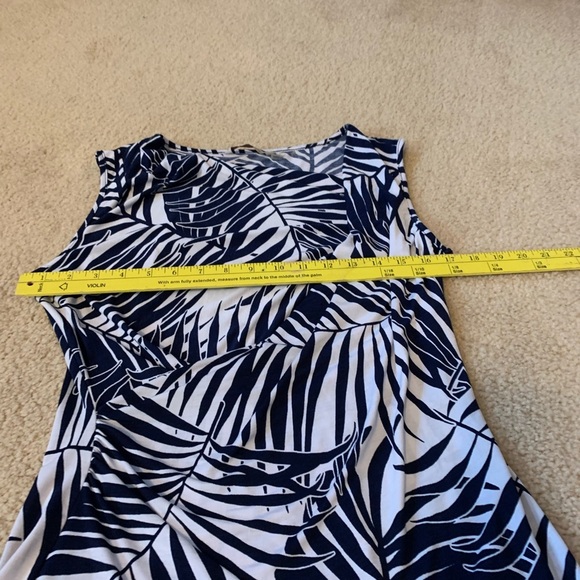 Soft Surroundings Sleeveless Botanical Pattern Blouse- Sz Small - Picture 6 of 13